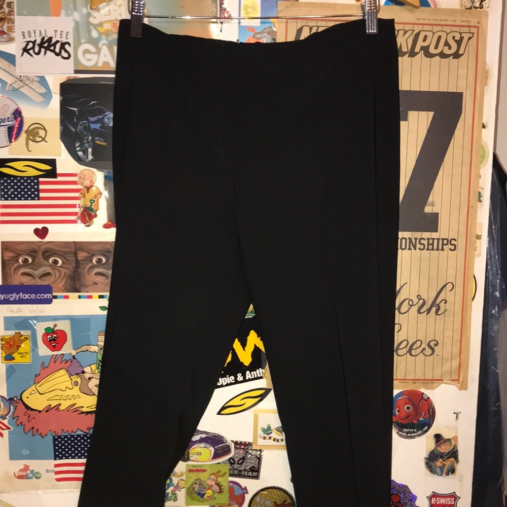 Maximo black split bottom trouser